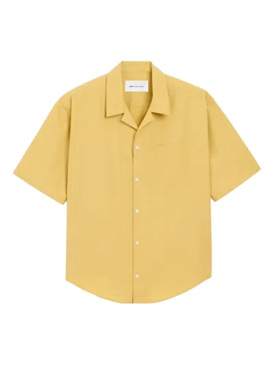Ami Alexandre Mattiussi Ami De Coeur Camp-collar Shirt In Yellow