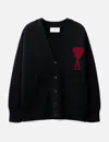 Ami Alexandre Mattiussi Ami Paris Ami De Coeur Black Cardigan Women