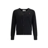 Ami Alexandre Mattiussi Ami Paris Men Ami De Coeur Cardigan In Black