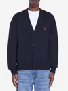Ami Alexandre Mattiussi Ami Paris Ami De Coeur Cardigan In Blue