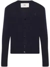 Ami Alexandre Mattiussi Ami De Coeur Cardigan In Blue