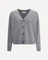 Ami Alexandre Mattiussi Ami Paris Men Wool And Cashmere Cardigan In Gray