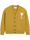 Ami Alexandre Mattiussi Ami Paris 'ami De Coeur' Cardigan In Yellow