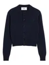 Ami Alexandre Mattiussi Ami De Coeur Cashmere Cardigan In Blue