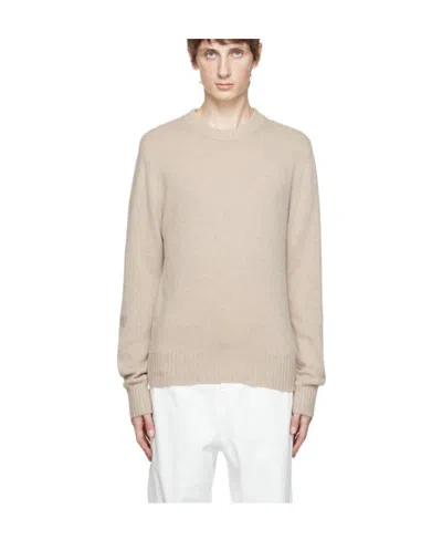 Ami Alexandre Mattiussi Ami De Coeur Cashmere Jumper In Nude