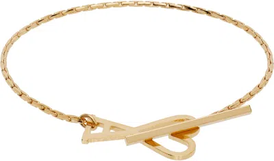 Ami Alexandre Mattiussi Ami De Coeur Chain Bracelet In Gold