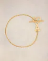 Ami Alexandre Mattiussi Ami De Coeur Chain Bracelet Gold