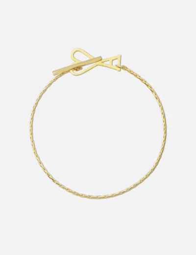 Ami Alexandre Mattiussi Gold Ami De Cœur Chain Bracelet