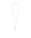 Ami Alexandre Mattiussi Ami De Coeur Chain Necklace In Yellow