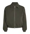Ami Alexandre Mattiussi Crewneck Jacket With Elasticated Cuffs And Hem In Green