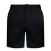 Ami Alexandre Mattiussi Ami Paris Ami De Coeur Cotton Chino Shorts In Black