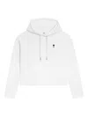 Ami Alexandre Mattiussi Ami Paris Ami Paris De Coeur Cotton Hoodie In White