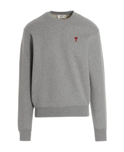 AMI ALEXANDRE MATTIUSSI AMI PARIS AMI DE COEUR CREWNECK SWEATSHIRT