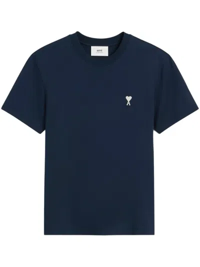 Ami Alexandre Mattiussi Ami De Coeur T-shirt In Blue