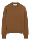 Ami Alexandre Mattiussi Ami Paris Hazelnut Ami De Coeur Turtleneck Sweater In Brown