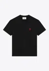 Ami Alexandre Mattiussi Ami De Coeur Crewneck T-shirt In Black