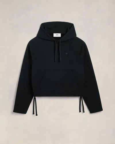 Ami Alexandre Mattiussi Ami De Coeur Hoodie In Black