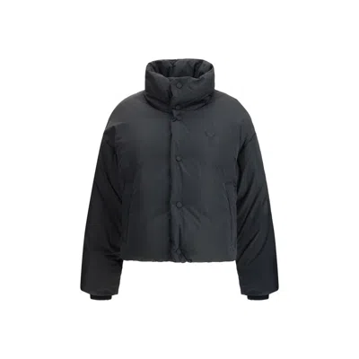 Ami Alexandre Mattiussi Ami Paris Women Ami De Coeur Down Jacket In Blue