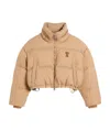 Ami Alexandre Mattiussi Logo-print Puffed Jacket In Nude