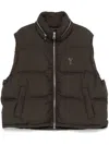 Ami Alexandre Mattiussi Padded Vest In Brown