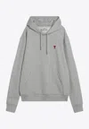 Ami Alexandre Mattiussi Ami Paris Ami De Coeur Grey Hoodie