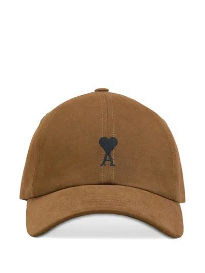 Ami Alexandre Mattiussi Ami De Coeur-embroidered Baseball Cap