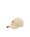 Ami Alexandre Mattiussi Beige Cotton Ami De Coeur Embroidery Cap Beige