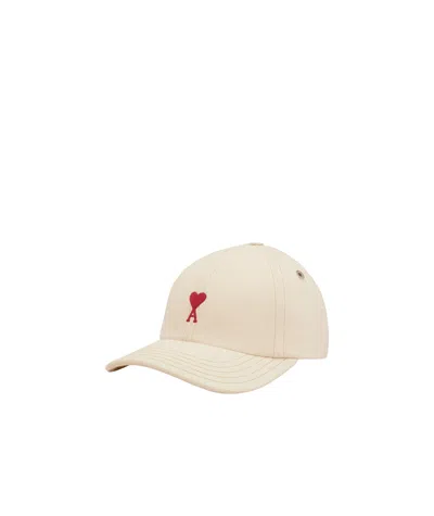 AMI ALEXANDRE MATTIUSSI AMI PARIS AMI DE COEUR LOGO EMBROIDERED BASEBALL CAP