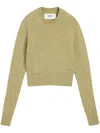 Ami Alexandre Mattiussi Pullover Mit Ami De Coeur-stickerei In Green