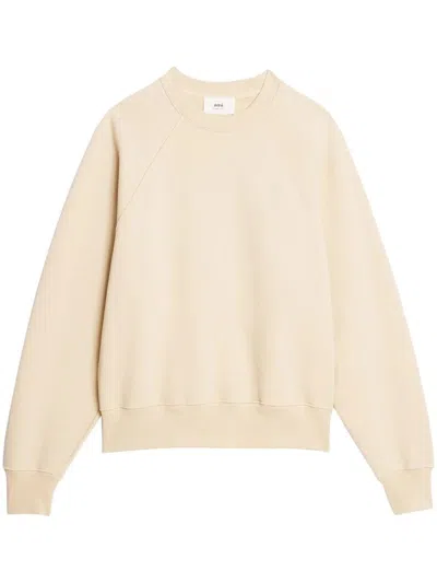 Ami Alexandre Mattiussi Ami De Coeur Sweatshirt In Cream