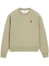 Ami Alexandre Mattiussi Ami De Coeur Sweatshirt Green Unisex In Grün