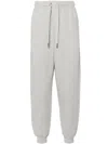 Ami Alexandre Mattiussi Ami De Coeur-embroidered Track Pants In 0951 Heather Ash Grey