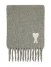 Ami Alexandre Mattiussi Ami De Coeur Fringed Scarf