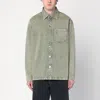 Ami Alexandre Mattiussi Ami Paris Ami De Coeur Green Sage Shirt Jacket Men In Beige