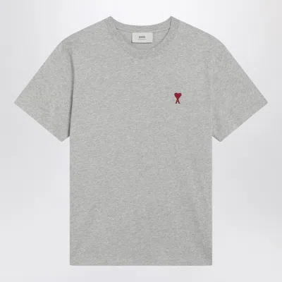 AMI ALEXANDRE MATTIUSSI AMI DE COEUR GREY T-SHIRT