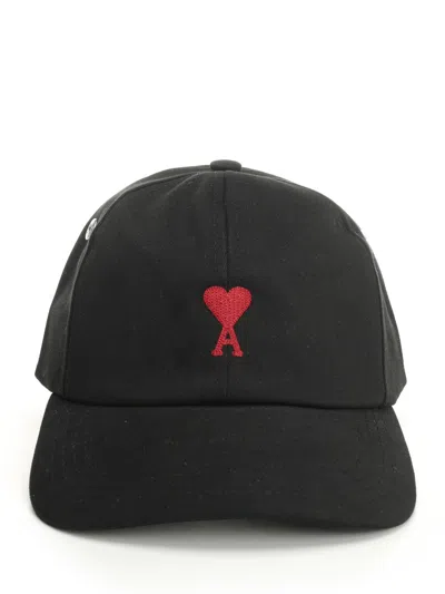 Ami Alexandre Mattiussi Ami De Coeur Hat Hats Black