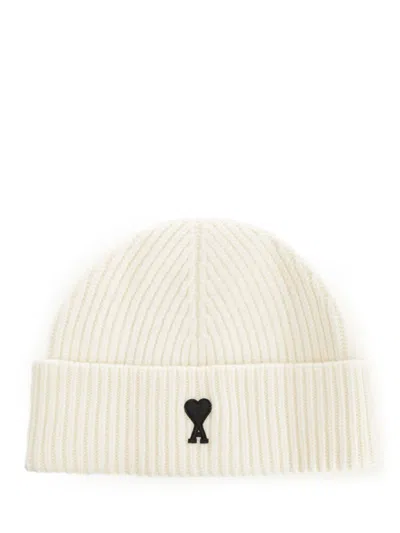 Ami Alexandre Mattiussi Ami De Coeur Hat In White
