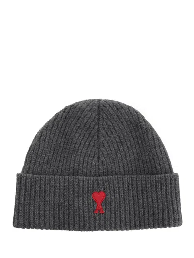 Ami Alexandre Mattiussi Ami De Coeur Hats Grey