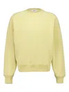 Ami Alexandre Mattiussi Ami De Coeur Heart-embossed Sweatshirt In Yellow