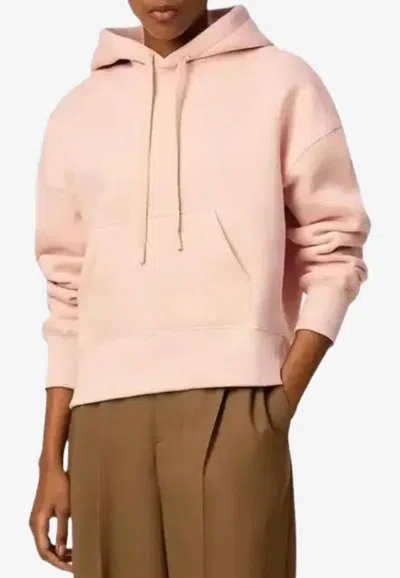 Ami Alexandre Mattiussi Ami De Coeur Hooded Sweatshirt In Pink