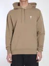 Ami Alexandre Mattiussi Ami Paris Men Cotton Sweatshirt In Beige