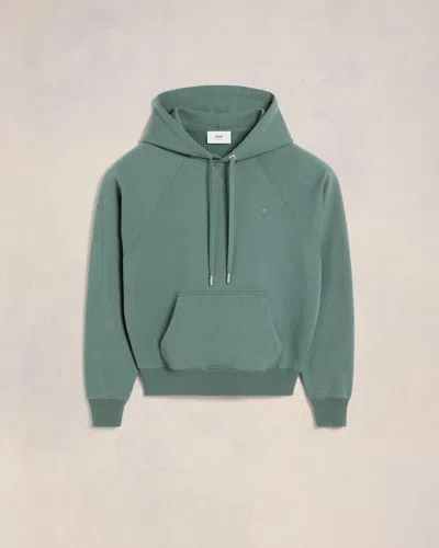 Ami Alexandre Mattiussi Ami De Coeur Hoodie Beige In Antique Clay