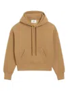 Ami Alexandre Mattiussi Brown Cotton Ami De Coeur Hoodie Brown In Brown