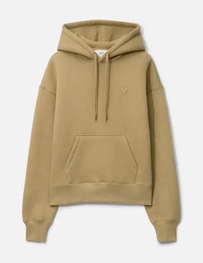 Ami Alexandre Mattiussi Ami De Coeur Hoodie In Gold