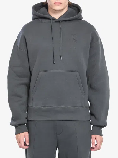 Ami Alexandre Mattiussi Ami Paris De Coeur Hoodie In Black