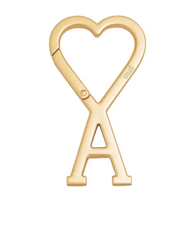 Ami Alexandre Mattiussi Ami De Coeur Hook Key Ring In Nude