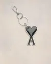 Ami Alexandre Mattiussi Ami De Coeur Zamak Keyring In Black