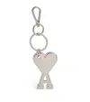 Ami Alexandre Mattiussi Adc Keychain With Logo In Silver