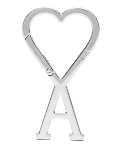 Ami Alexandre Mattiussi Ami De Coeur Keyring In Silver