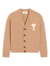 Ami Alexandre Mattiussi Brown Alpaca Ami De Coeur Cardigan Brown In Nude